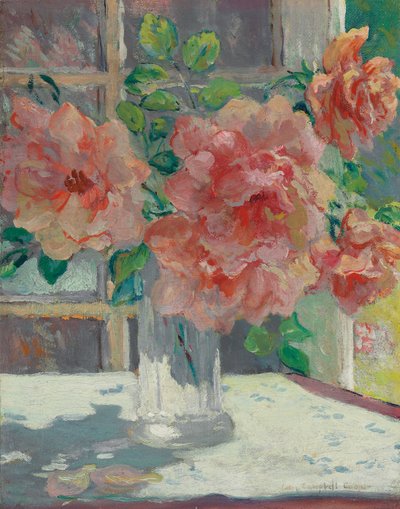 Rosor (olja på duk) av Colin Campbell Cooper