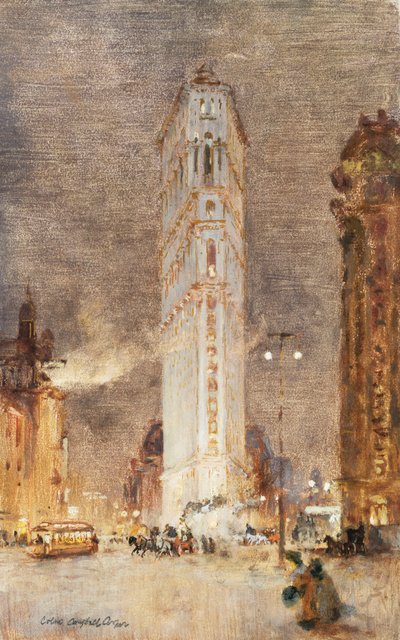 Flat Iron Building, New York av Colin Campbell Cooper