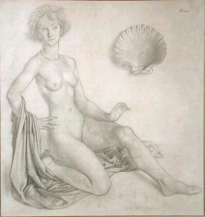 Studie för Venus & Amor av Colin Unwin Gill