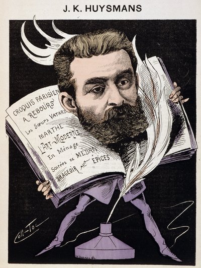 Tecknad av Joris Karl (Joris-Karl) Huysmans (1848-1907) - i “The Men of Today””. av Coll Toc