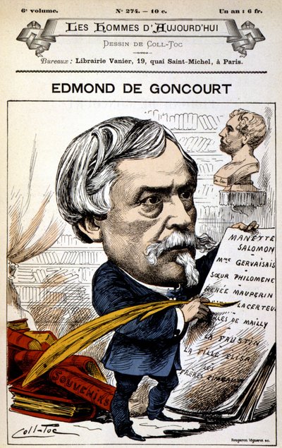 Edmond de Goncourt - av Coll-Toc (Coll Toc), i "" Les Hommes d