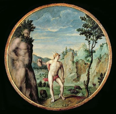 Perseus gör atlas till sten av Congnet