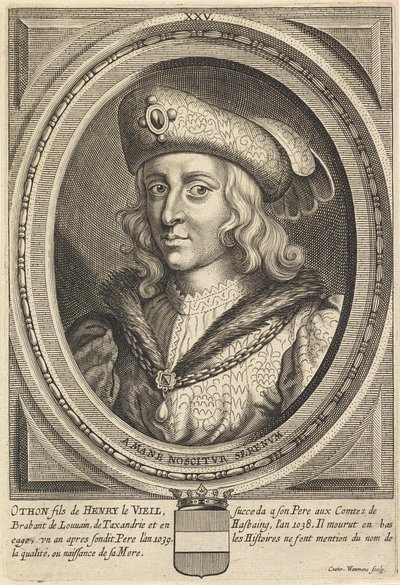 Porträtt av Otto, hertig av Brabant och Leuven av Conrad (after) Waumans