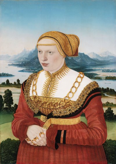 Porträtt av Katherina Knoblauch (1513-1542) av Conrad Faber von Kreuznach