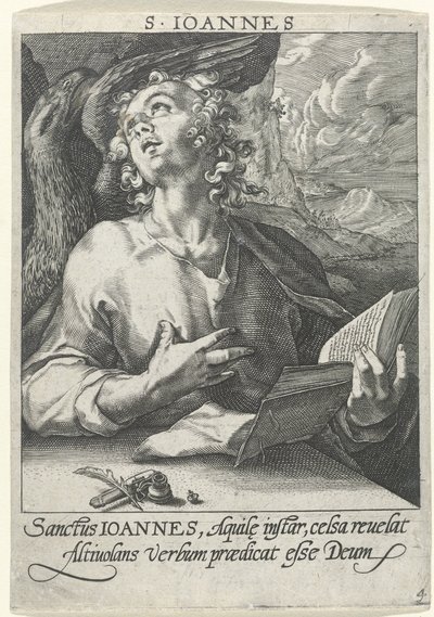 Evangelisten Johannes De fyra evangelisterna (serietitel) av Conrad Goltz (possibly)