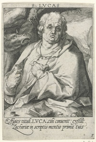 Evangelisten Lukas De fyra evangelisterna (serietitel) av Conrad Goltz (possibly)