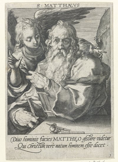 Evangelisten Matteus De fyra evangelisterna (serietitel) av Conrad Goltz (possibly)