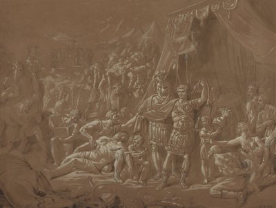 En scen ur Trajanus liv av Conrad Metz