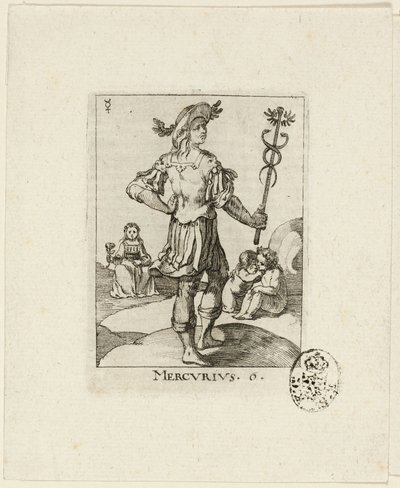 Mercurius, plansch sex från Der VII Planeten av Conrad Meyer