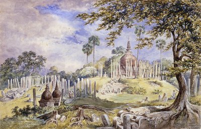 Thuparama Dagoba i Anuradhapura, Sri Lanka, 1873 av Constance Frederica Gordon-Cumming