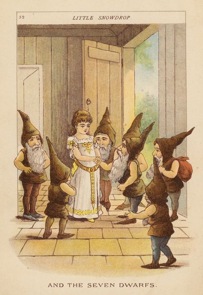 Liten snödroppe (färglitografi) av Constance Haslewood