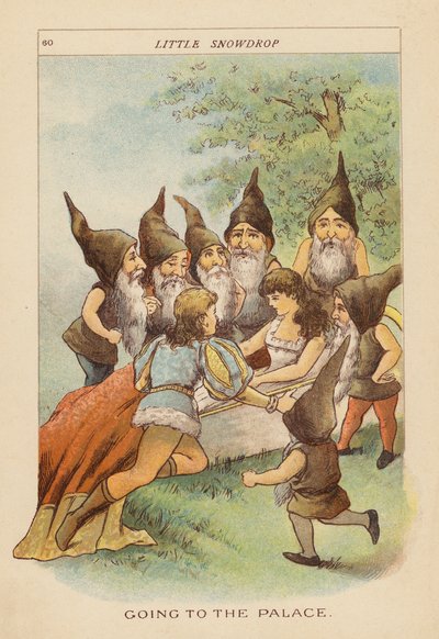 Liten snödroppe (färglitografi) av Constance Haslewood