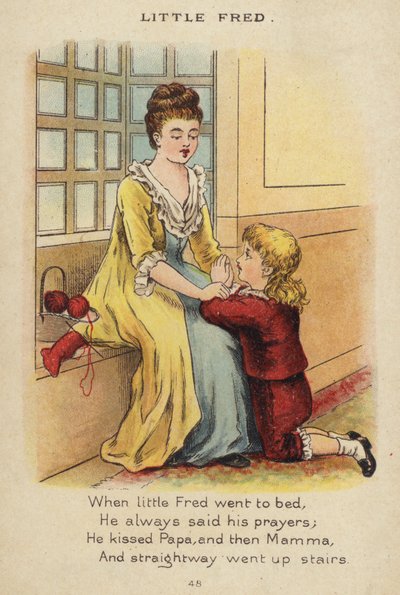 Nursery rim: Little Fred (chromolitho) av Constance Haslewood