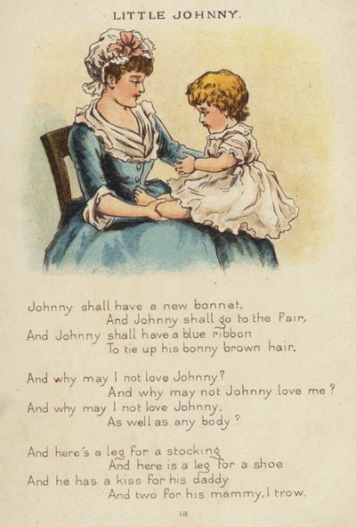 Nursery rim: Little Johnny (chromolitho) av Constance Haslewood