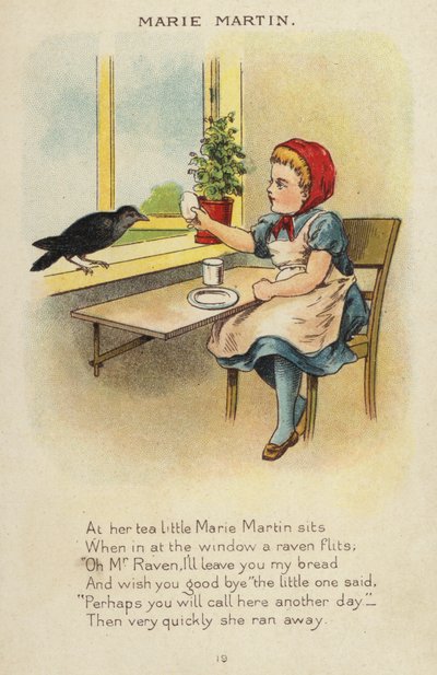 Barnrim: Marie Martin (chromolitho) av Constance Haslewood