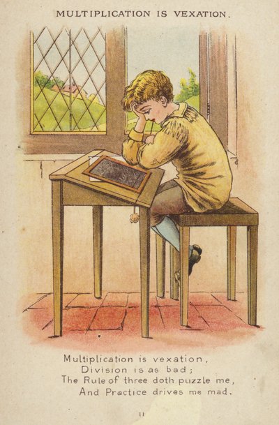 Nursery rim: Multiplication Is Vexation (chromolitho) av Constance Haslewood