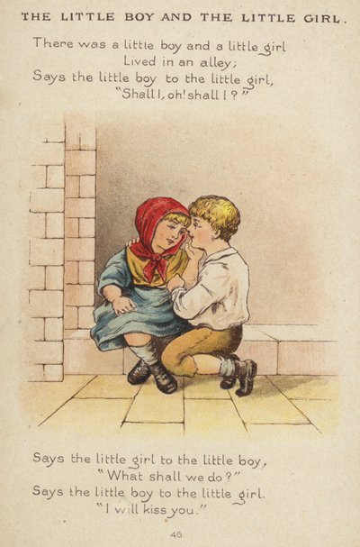 Nursery rim: The Little Boy And The Little Girl (chromolitho) av Constance Haslewood