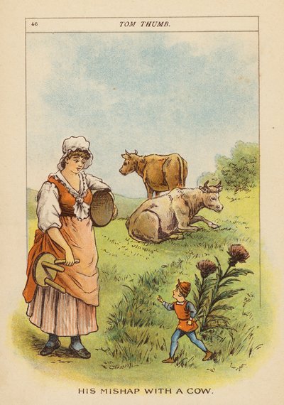 Tom Thumb (färglitografi) av Constance Haslewood