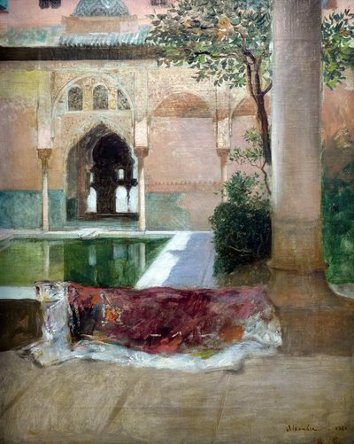 Gården till Alhambra i Granada, 1880 av Constant