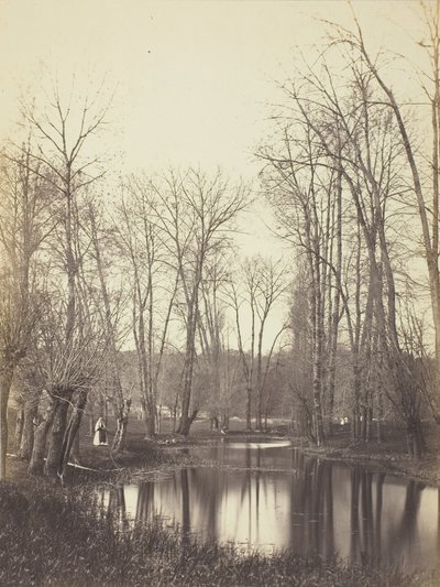 Etang et Fermiere Pool och bondfru, ca. 1865. av Constant Alexandre Famin