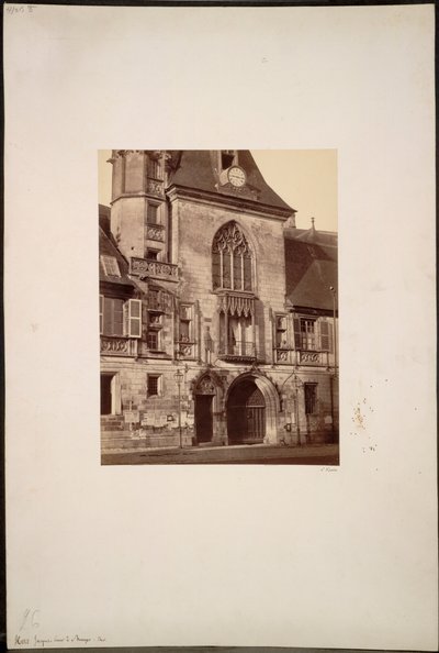 Hotel Jacques Coeur i Bourges, ca. 1865. av Constant Alexandre Famin
