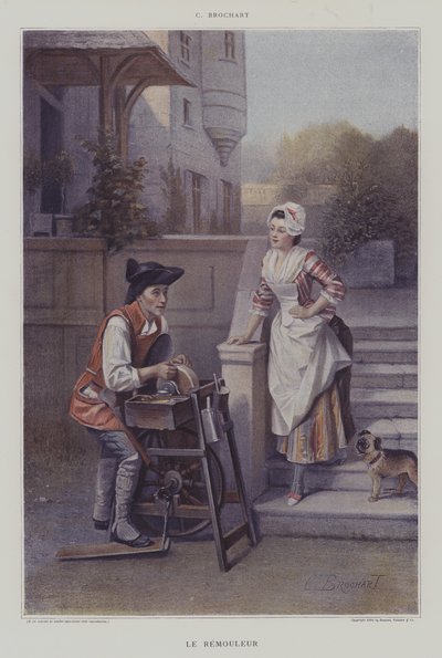 Le Remouleur (Knivsliparen) av Constant Joseph Brochart