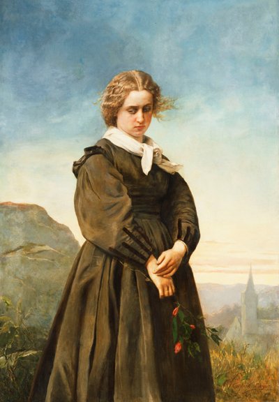 Kärlekens melankoli, 1866 av Constant Mayer