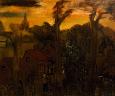 Jabbeke 1940, av Constant Permeke (1886-1952), olja på duk. Belgien, 1900-talet. av Constant Permeke