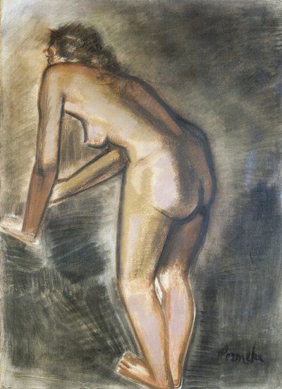 Stående naken, av Constant Permeke (1886-1952). Belgien, 1900-talet. av Constant Permeke