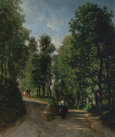 Road in the Woods, mitten av 1840-talet. av Constant Troyon