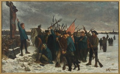 Avsnitt från War in the Vendée. av Constantin Emile Meunier