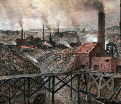 In the Black Country (olja på duk av Constantin Emile Meunier