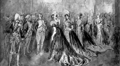 Vid Napoleons hov 1930 av Constantin Guys