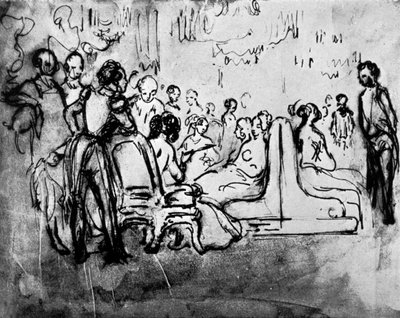 Salong, 1800-talet, 1930. av Constantin Guys