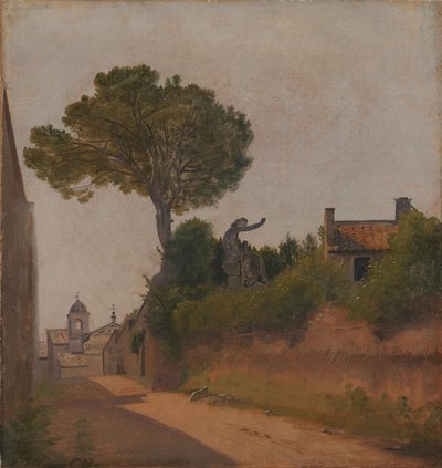 En gata i Rom. Smutsgränd av Constantin Hansen