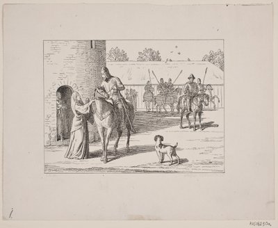 Illustration för Svend Grundtvig, "Marsk Stig: Dansk folkvisa från 1200-talet", 1861 av Constantin Hansen