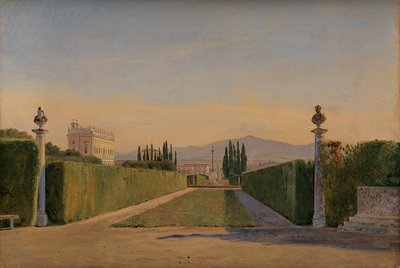 I trädgårdarna i Villa Albani, Rom av Constantin Hansen