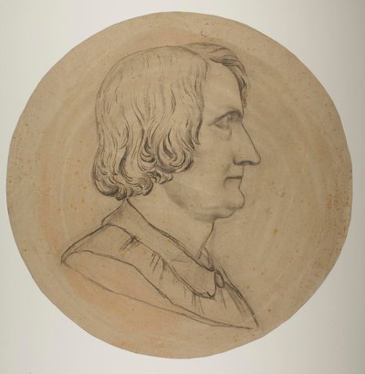 Porträttmedaljong av Thorvaldsen av Constantin Hansen