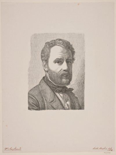 Porträtt av Wilhelm Marstrand av Constantin Hansen