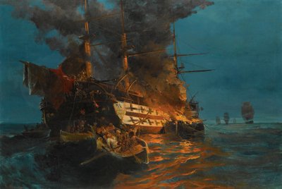 Grekiska frihetskriget (eller grekiska revolutionen av Constantin Volanakis