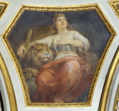 Fästningen (de fyra kardinaldygderna) av Constantino Brumidi