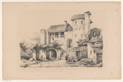 Bebodd ruin The Landscape (serietitel) av Constantinus Cornelis Huysmans