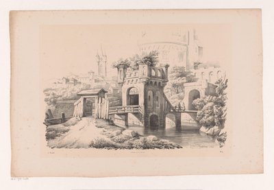 Bro med igenvuxet torn The Landscape (serietitel) av Constantinus Cornelis Huysmans