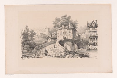 Utsikt över en bergsby The Landscape (serietitel) av Constantinus Cornelis Huysmans