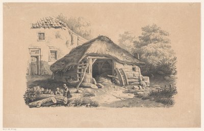Stall på gården The Landscape (serietitel) av Constantinus Cornelis Huysmans