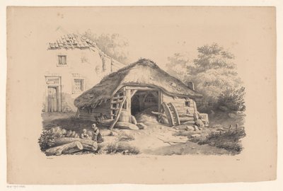 Stall på gården The Landscape (serietitel) av Constantinus Cornelis Huysmans