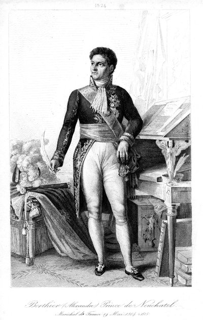 Louis Alexandre Berthier 1753-1815, marskalk av Frankrike, 1839. av Contenau