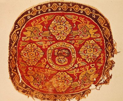 Koptisk skildring av Kristus, 800-1000-talet e.Kr. (ull) av Coptic Coptic