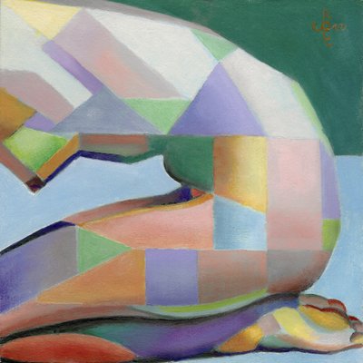 Färgglad geometrisk figur av Corné Akkers