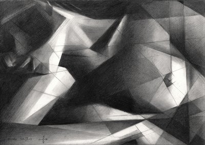 Dramatisk geometrisk figur av Corné Akkers